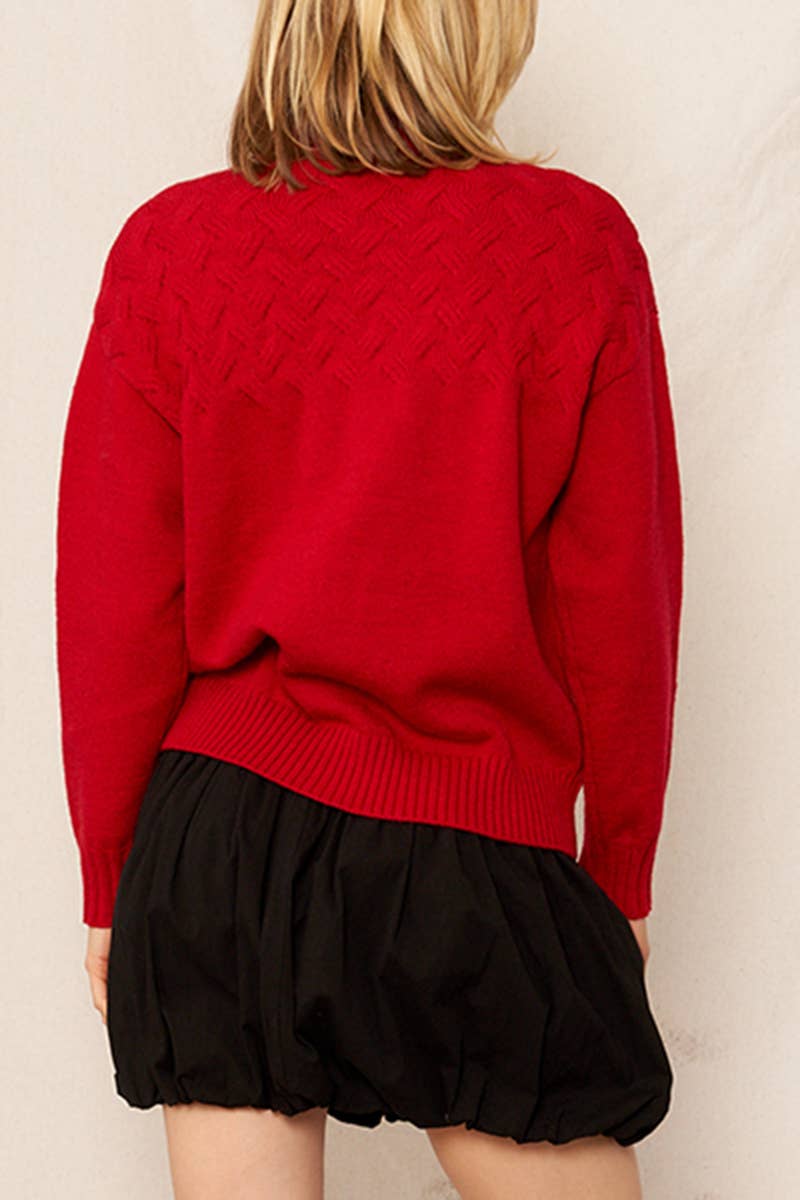 Admirer Long Sleeve Mock Neck Sweater