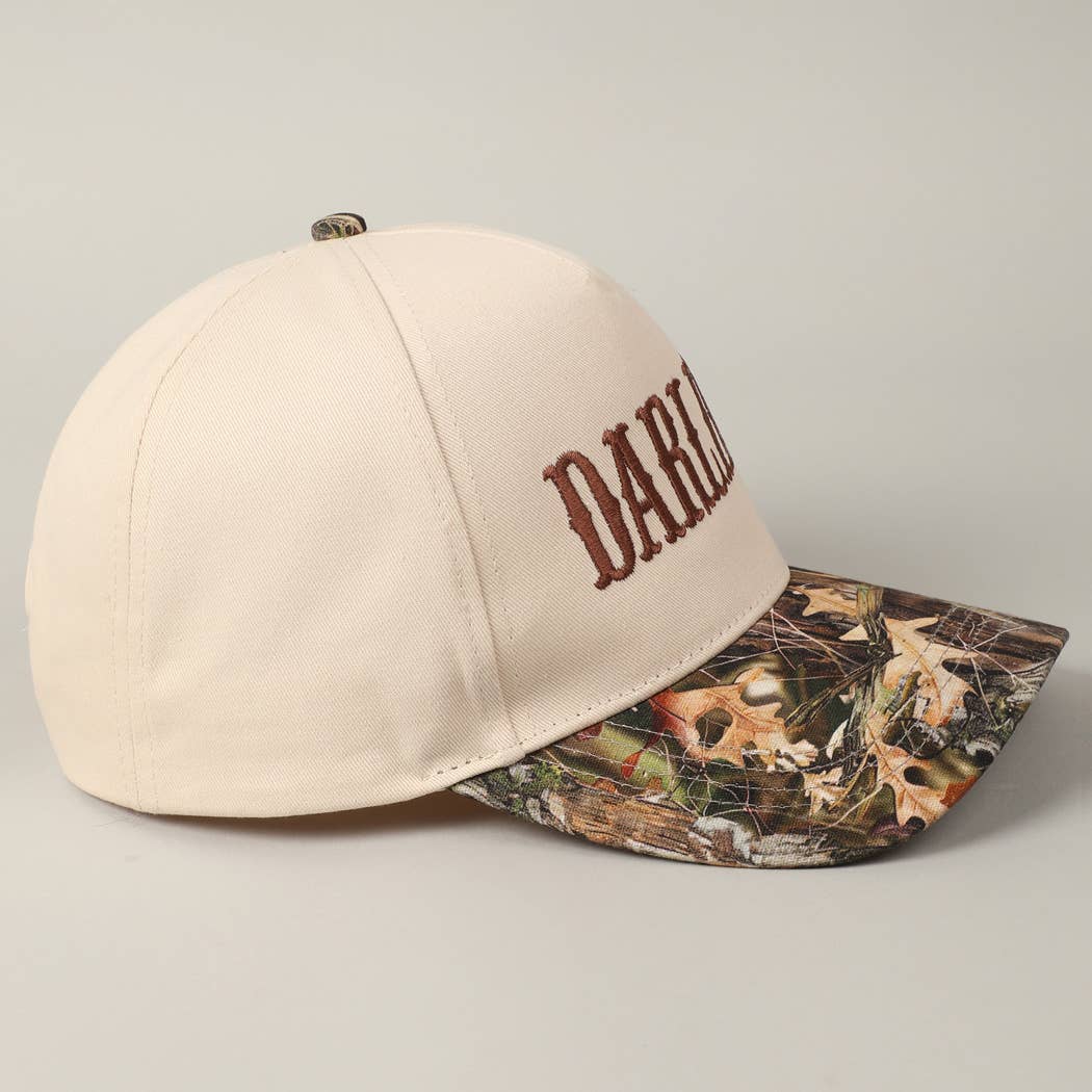 Realtree Camouflage DARLIN' Embroidery Trucker Hat: CAMO-BROWN