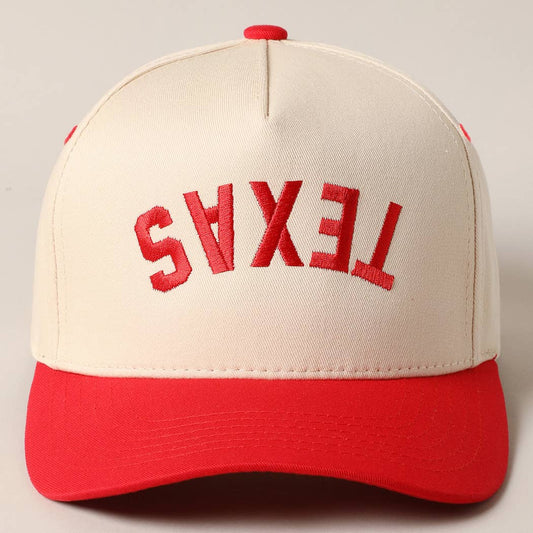 TEXAS - Upside Down Trucker Baseball Cap