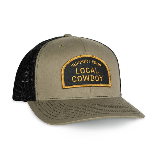 Support Your Local Cowboy Trucker Hat - Grey