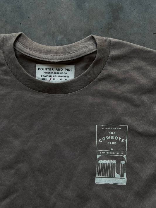 MATCHBOOK TEE: SOIL BROWN