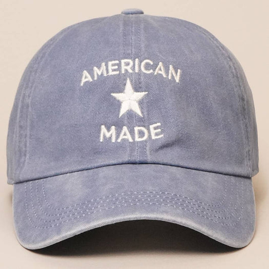 American Made Embroidered Baseball Dad Cap