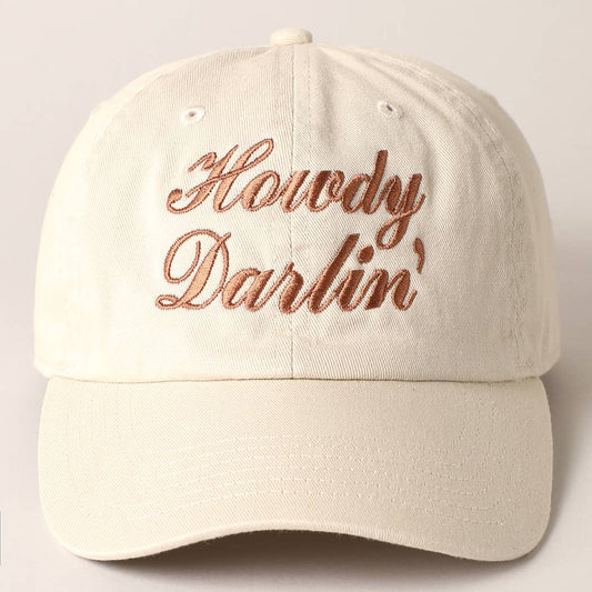 Howdy Darlin' Embroidered Baseball Cap