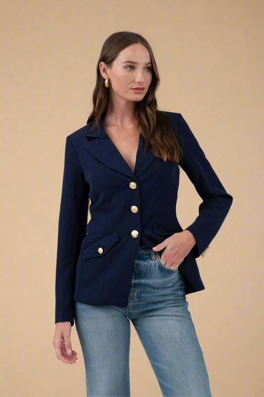 Jackie Navy Blazer