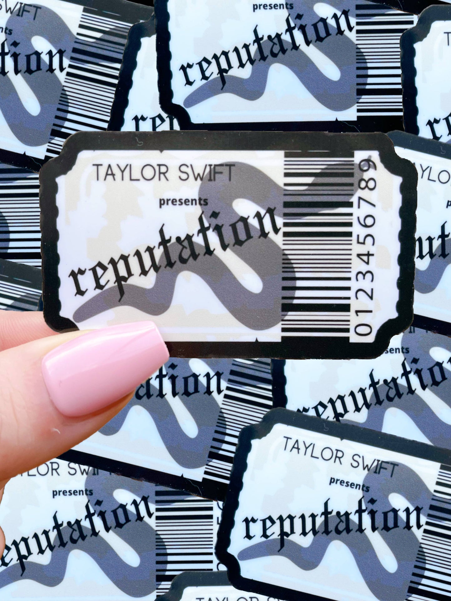 Taylor Swift Inspired waterproof sticker|rep ticket