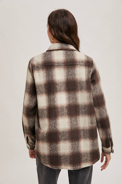 Charlie Button Down Flannel Shacket