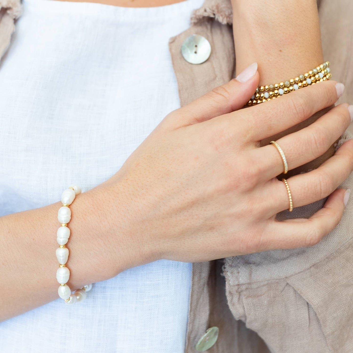 Pearl Obsession Stretch Bracelet