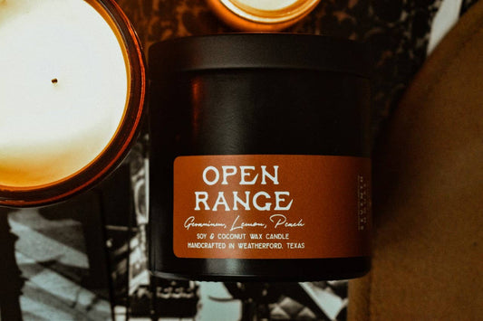 OPEN RANGE - Geranium & Peach Candle