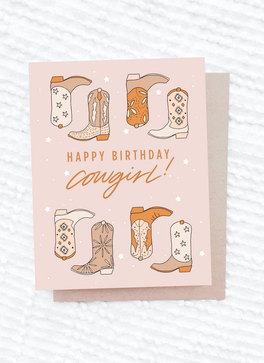 Happy Birthday Cowgirl Card