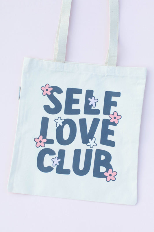 Self Love Club flower Organic Tote Bag