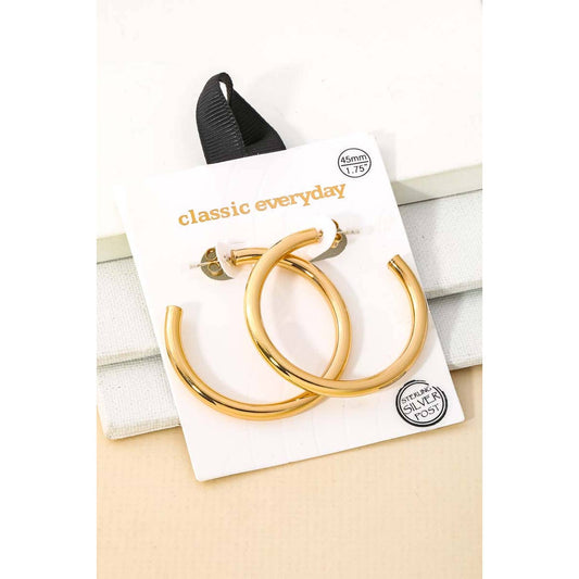 Classic Everyday Hoop Earrings