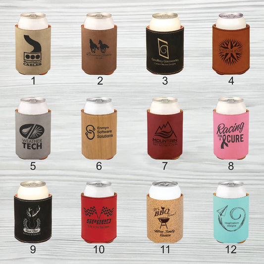 Vegan Leather Drink/Can Koozie