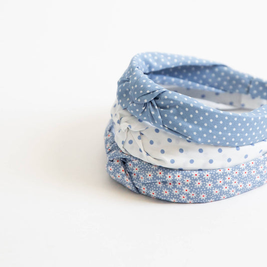 Claire Soft Blues Headbands each